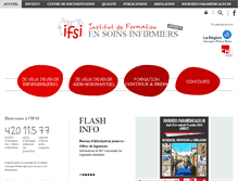 Tablet Screenshot of ifsi-annecy.fr